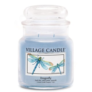 Village Candle Střední vonná svíčka ve skle Dragonfly 397g - Vážka