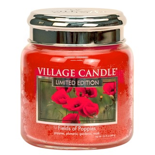 Village Candle Střední vonná svíčka ve skle Fields of poppies 397g