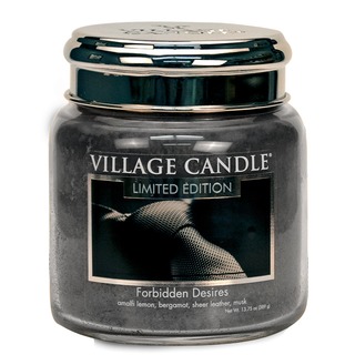 Village Candle Střední vonná svíčka ve skle Forbidden Desires 397g
