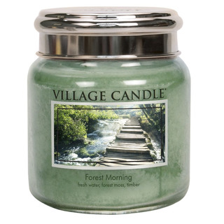 Village Candle Střední vonná svíčka ve skle Forest Morning 397g - Lesní probuzení