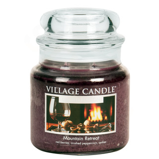 Village Candle Střední vonná svíčka ve skle Mountain Retreat 397g - Víkend na horách