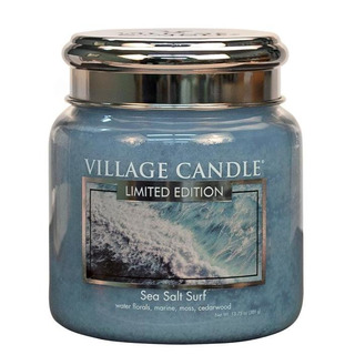 Village Candle Střední vonná svíčka ve skle Sea Salt Surf 397g - Mořský příboj