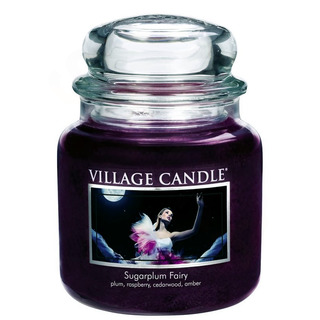 Village Candle Střední vonná svíčka ve skle Sugarplum Fairy 397g - Půlnoční víla