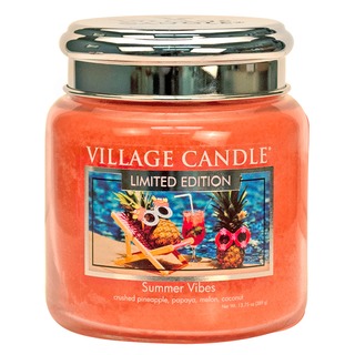 Village Candle Střední vonná svíčka ve skle Summer Vibes 397g