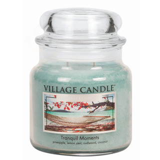 Village Candle Střední vonná svíčka ve skle Tranquil Moments 397g - Jedinečné okamžiky
