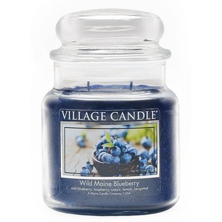 Village Candle Střední vonná svíčka ve skle Wild Maine Blueberry 397g