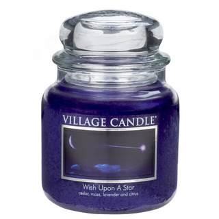 Village Candle Střední vonná svíčka ve skle Wish Upon A Star 397g - Padající hvězda
