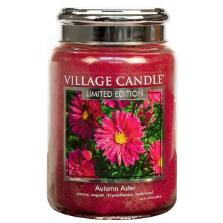 Village Candle Velká vonná svíčka ve skle Autumn Aster 645g - Podzimní hvězdnice