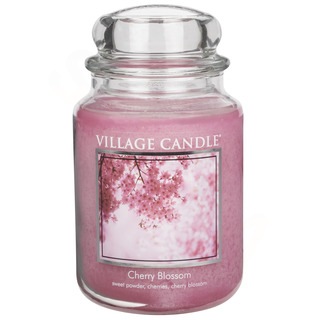Village Candle Velká vonná svíčka ve skle Cherry Blossom 645g - Třešňový květ