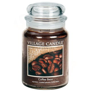 Village Candle Velká vonná svíčka ve skle Coffee Bean 645g - Zrnková káva