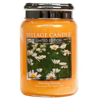 Village Candle Velká vonná svíčka ve skle Dancing Daisies 645g - Tančící sedmikrásky