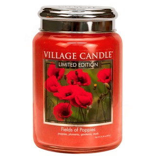 Village Candle Velká vonná svíčka ve skle Fields of poppies 645g