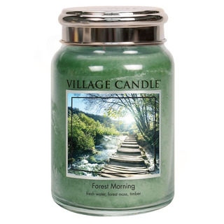 Village Candle Velká vonná svíčka ve skle Forest Morning 645g - Lesní probuzení