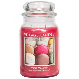 Village Candle Velká vonná svíčka ve skle French Macaroon 645g - Francouzské makronky