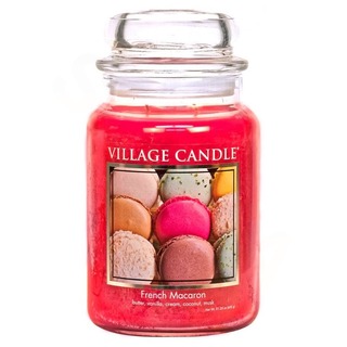 Village Candle Velká vonná svíčka ve skle French Macaroon 645g - Francouzské makronky