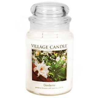 Village Candle Velká vonná svíčka ve skle Gardenia 645g - Gardénie