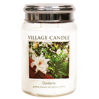 Village Candle Velká vonná svíčka ve skle Gardenia 645g - Gardénie