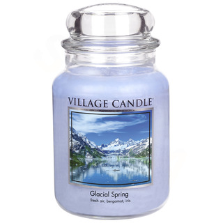 Village Candle Velká vonná svíčka ve skle Ledovcový vánek 645g - Glacial Spring