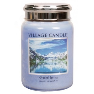 Village Candle Velká vonná svíčka ve skle Ledovcový vánek 645g - Glacial Spring