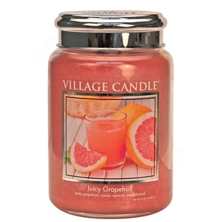 Village Candle Velká vonná svíčka ve skle Juicy Grapefruit 645g