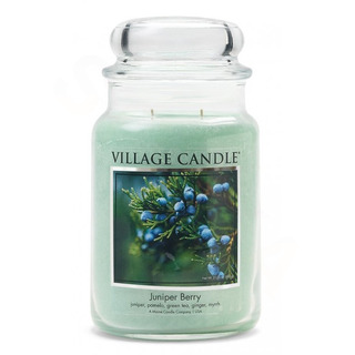 Village Candle Velká vonná svíčka ve skle Juniper Berry 645g - Bobule jalovce