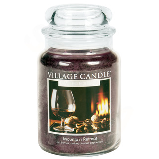 Village Candle Velká vonná svíčka ve skle Mountain Retreat 645g - Víkend na horách