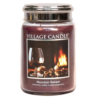 Village Candle Velká vonná svíčka ve skle Mountain Retreat 645g - Víkend na horách