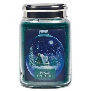 Village Candle Velká vonná svíčka ve skle Peace on Earth 645g - Mír na Zemi