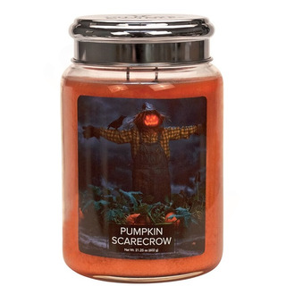 Village Candle Velká vonná svíčka ve skle Pumpkin Scarecrow 645g - Strašák na poli