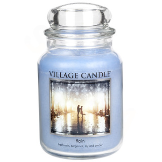 Village Candle Velká vonná svíčka ve skle Rain 645g - Déšť