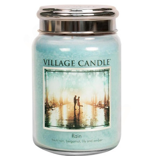 Village Candle Velká vonná svíčka ve skle Rain 645g - Déšť