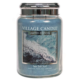 Village Candle Velká vonná svíčka ve skle Sea Salt Surf 645g - Mořský příboj