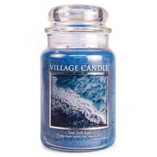 Village Candle Velká vonná svíčka ve skle Sea Salt Surf 645g - Mořský příboj