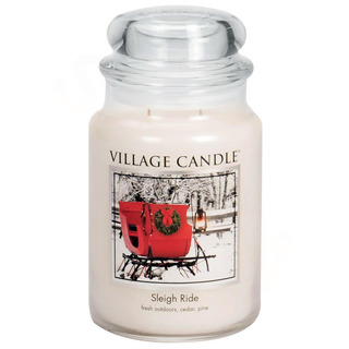 Village Candle Velká vonná svíčka ve skle Sleigh Ride 645g - Zimní vyjížďka