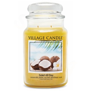 Village Candle Velká vonná svíčka ve skle Soleil All Day 645g - Den na pláži