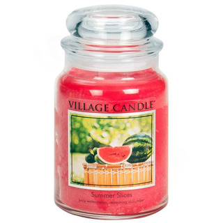 Village Candle Velká vonná svíčka ve skle Summer Slices 645g - Letní pohoda