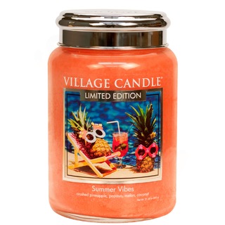 Village Candle Velká vonná svíčka ve skle Summer Vibes 645g