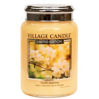 Village Candle Velká vonná svíčka ve skle Sunlit Jasmine 645g