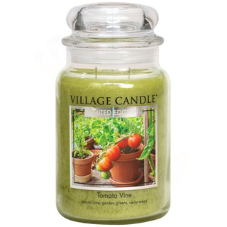 Village Candle Velká vonná svíčka ve skle Tomato Vine 645g - Rajčatová zahrádka