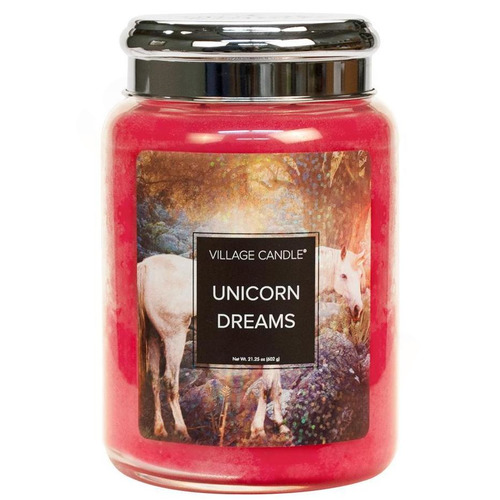 Velká vonná svíčka ve skle Unicorn Dreams 645g - Sny jednorožce