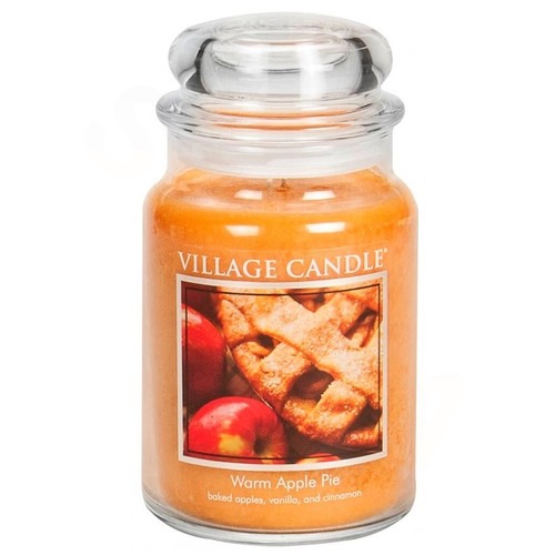 Velká vonná svíčka ve skle Warm Apple Pie 645g - Jablečný koláč