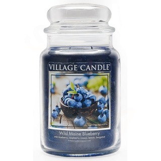 Village Candle Velká vonná svíčka ve skle Wild Maine Blueberry 645g