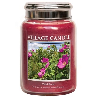 Village Candle Velká vonná svíčka ve skle WIld Rose 645g - Divoká růže