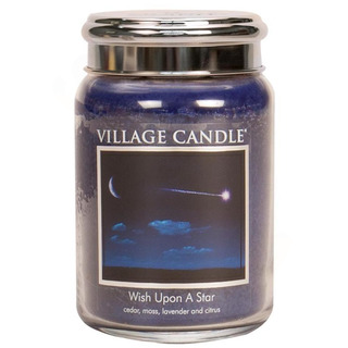 Village Candle Velká vonná svíčka ve skle Wish Upon A Star 645g - Padající hvězda
