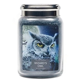 Village Candle Velká vonná svíčka ve skle Wizards Owl 645g - Čarodějova sova