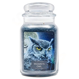 Village Candle Velká vonná svíčka ve skle Wizards Owl 645g - Čarodějova sova
