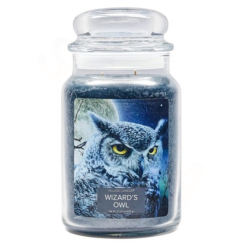 Velká vonná svíčka ve skle Wizards Owl 645g - Čarodějova sova
