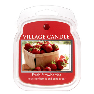 Village Candle Vonný vosk Fresh Strawberries 57g - Čerstvé jahody