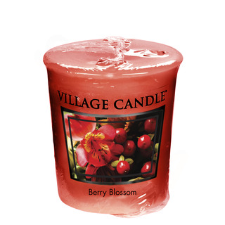 Village Candle Votivní svíčka Berry Blossom 57g - Červené květy