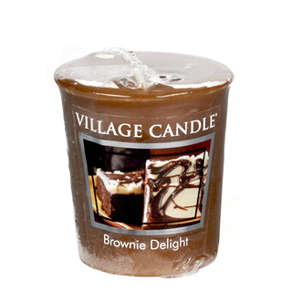 Village Candle Votivní svíčka Brownie Delight 57g - Čokoládový dortík